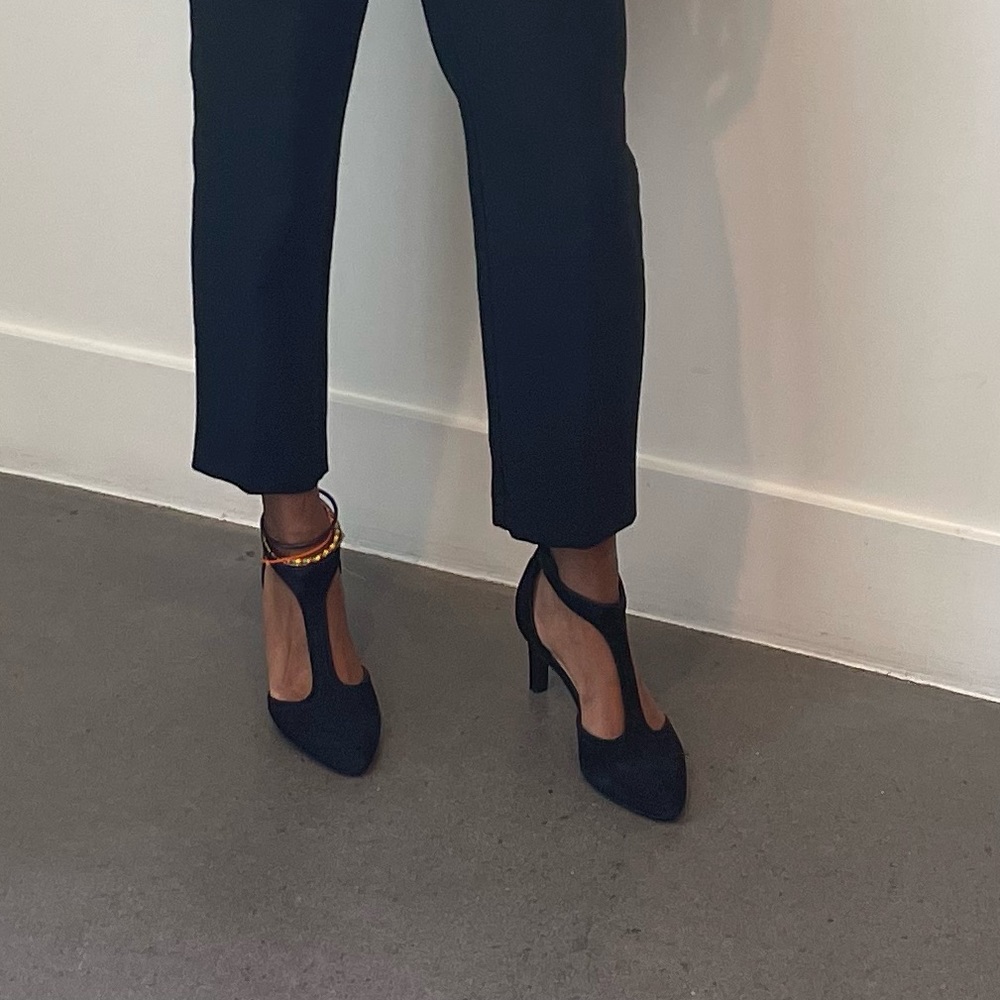 Clarks heeled pump